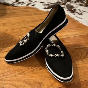 Karl Lagerfeld Paris black flats